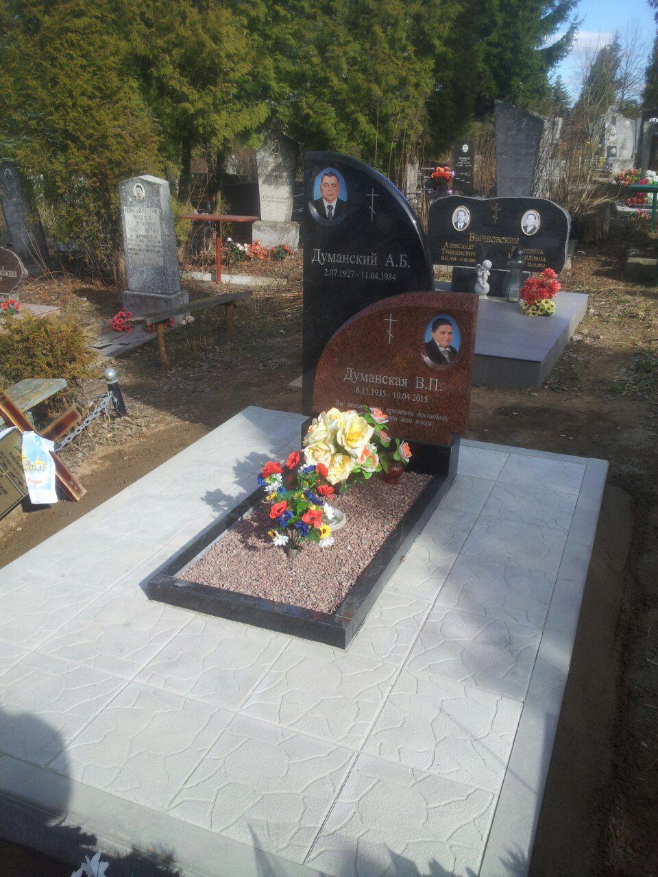 обустройство могилы на кладбище